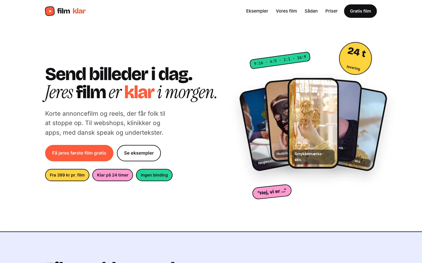 Filmklar website